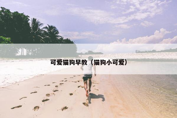 可爱猫狗早教（猫狗小可爱）