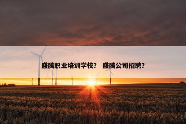 盛腾职业培训学校？ 盛腾公司招聘？