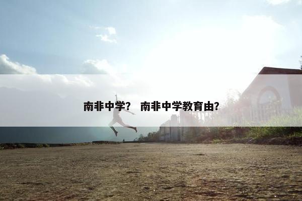 南非中学？ 南非中学教育由？