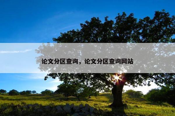 论文分区查询，论文分区查询网站