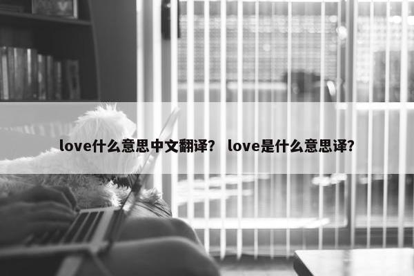 love什么意思中文翻译？ love是什么意思译？