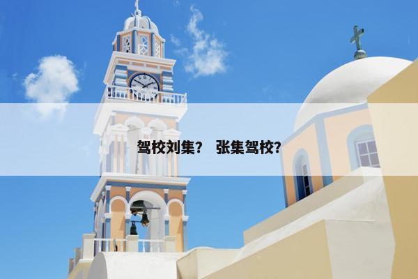 驾校刘集？ 张集驾校？