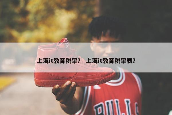 上海it教育税率？ 上海it教育税率表？