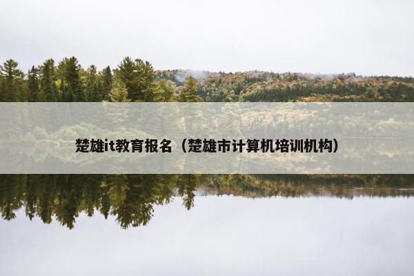 楚雄it教育报名（楚雄市计算机培训机构）