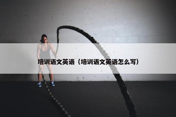 培训语文英语（培训语文英语怎么写）