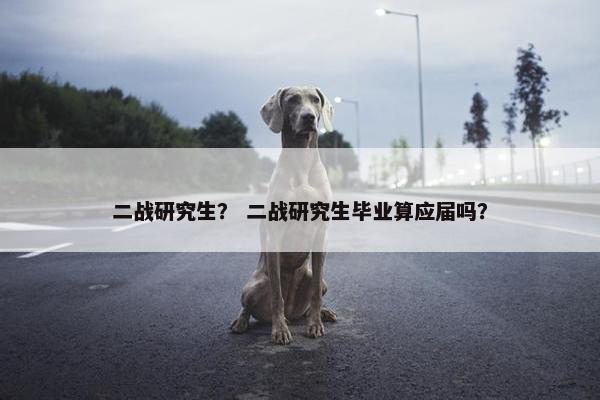 二战研究生？ 二战研究生毕业算应届吗？
