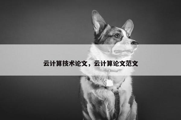云计算技术论文,云计算论文范文