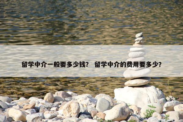 留学中介一般要多少钱? 留学中介的费用要多少? 留学中介一般要多少钱? 留学中介的费用要多少?